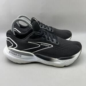 Brooks Glycerin GTS 20 Running Shoes Women Size 8‎ Black White Comfort Sneakers